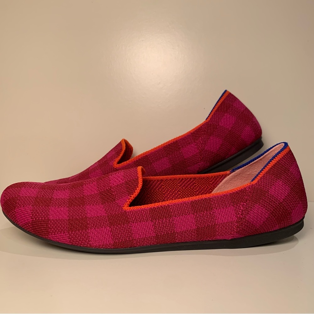 Rothy’s Cherry Gingham Loafers